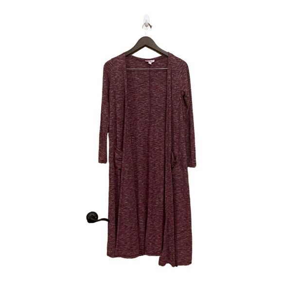 LuLaRoe Purple Sarah Textured Pocket Long Duster Women Small - Picture 1 of 4